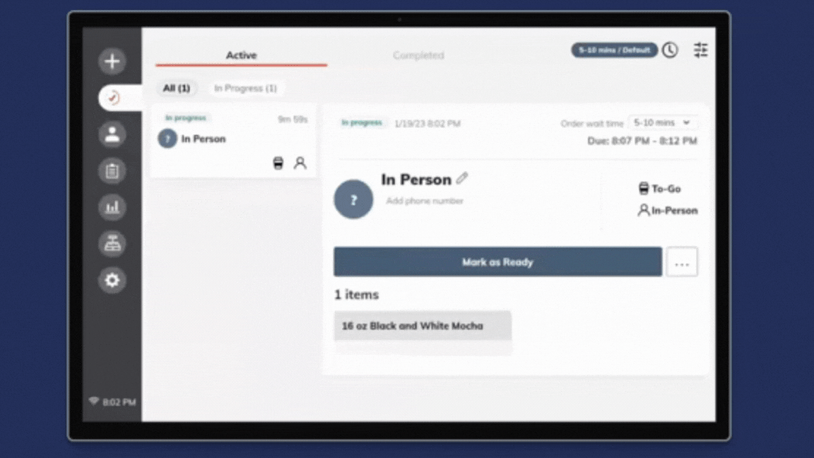 Order Status Screen Gif